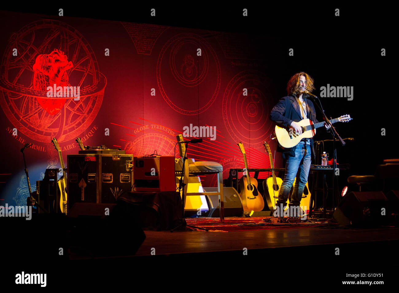 Milan, Italie 19 avril 2016 Chris Cornell il se produit au Teatro degli Arcimboldi, Milan. © Davide Merli/ Alamy Live News Banque D'Images