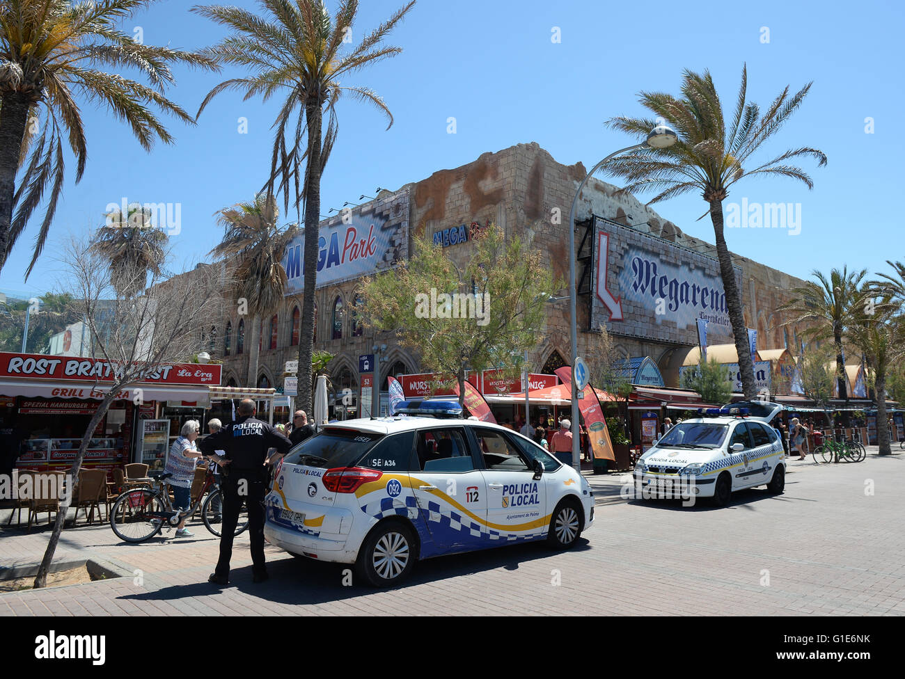 Mallorca, Espagne. 3 mai, 2016. Voir de S'Arenal sur l'île de Majorque, Espagne, le 3 mai 2016. PHOTO : JENS KALAENE/dpa/Alamy Live News Banque D'Images