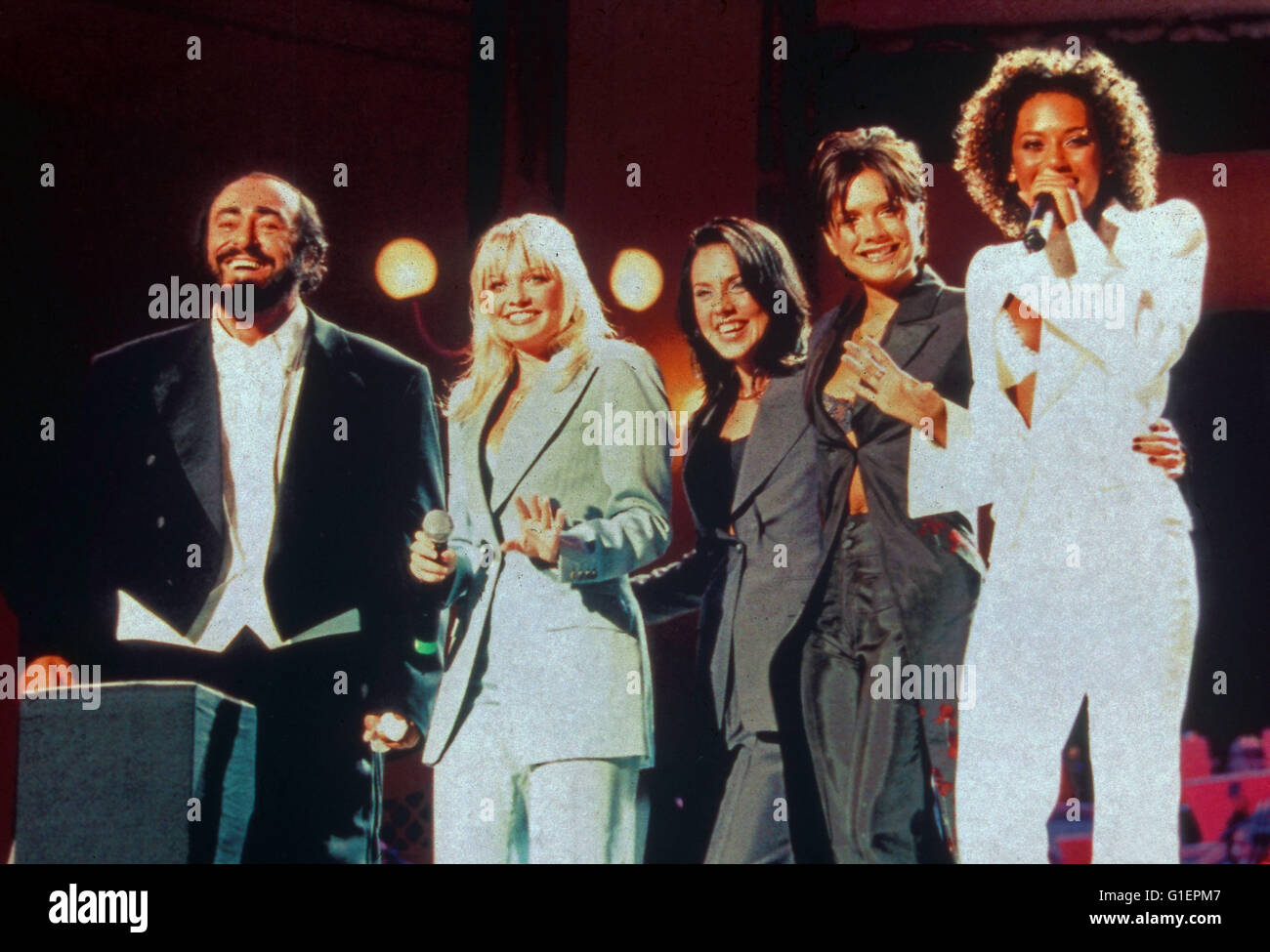 Luciano pavarotti spice girls Banque de photographies et d’images à