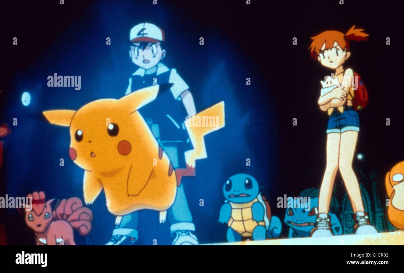 Animeserie, Pokemon, Japon, 1998 Seiten : Sacha, Pikachu, Misty Banque D'Images