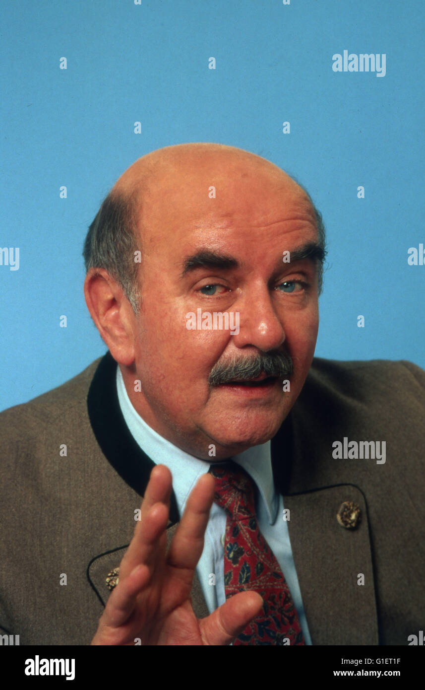 Der Bayerische Volksschauspieler Walter Sedlmayr, Deutschland 1980 er Jahre. Folklore bavarois acteur Walter Sedlmayr, l'Allemagne des années 1980. Banque D'Images