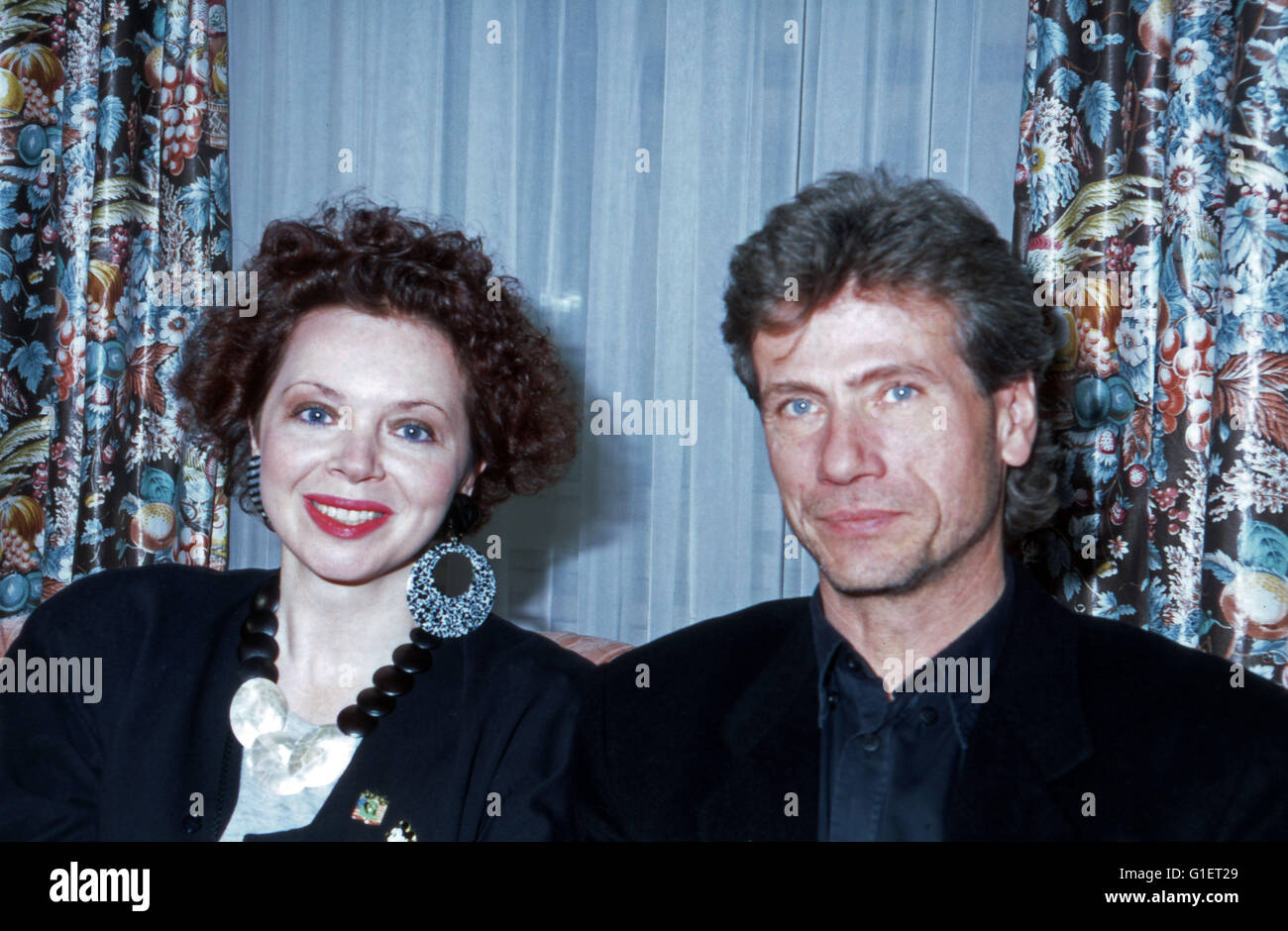 Isabel Banque With Actor Juergen Prochnow And His Wife Isabel Banque d'image et ...