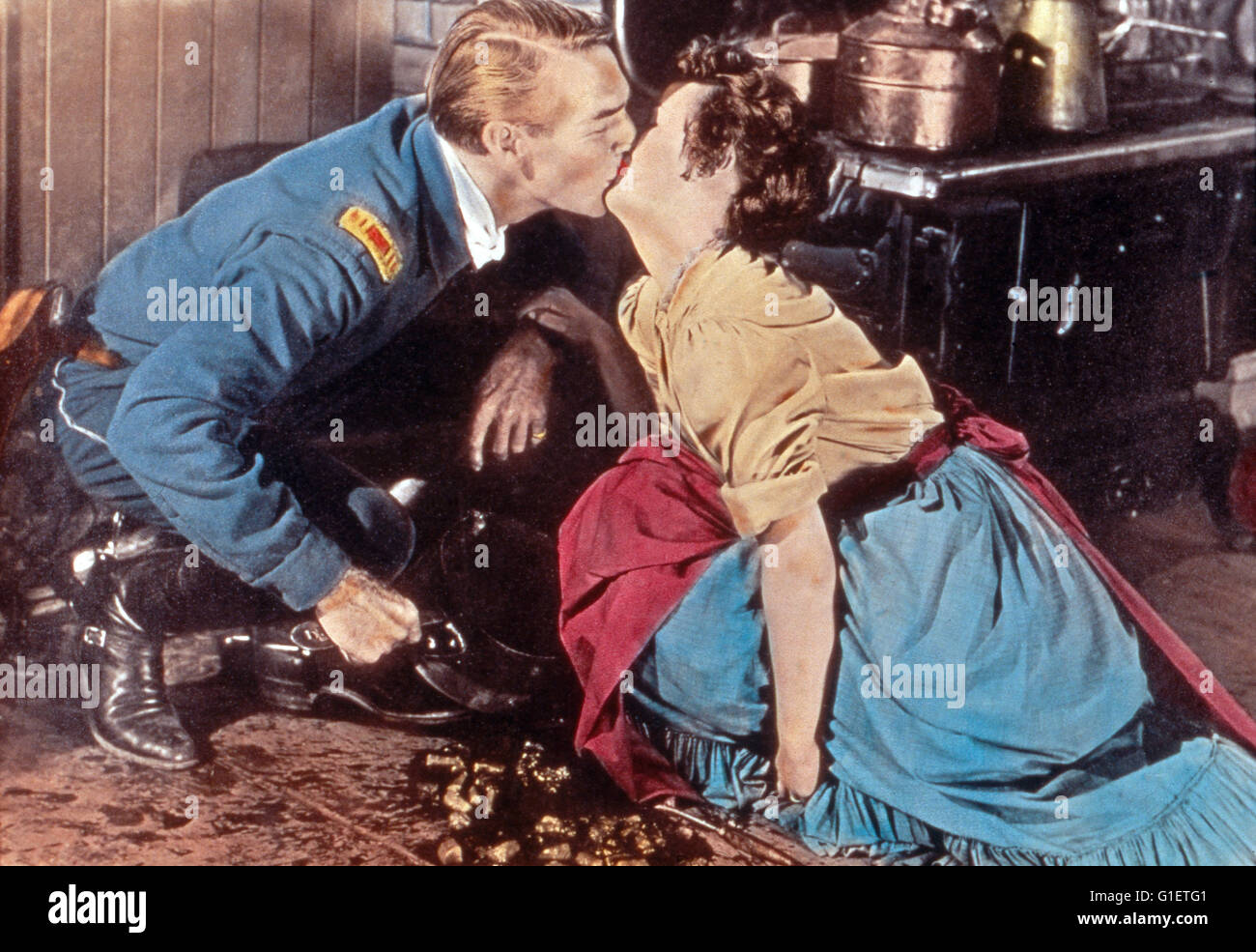 Thunder sur la plaine, aka : Donnernde Hufe, USA 1953, Regie : André De Toth, acteurs : Randolph Scott, Phyllis Kirk Banque D'Images