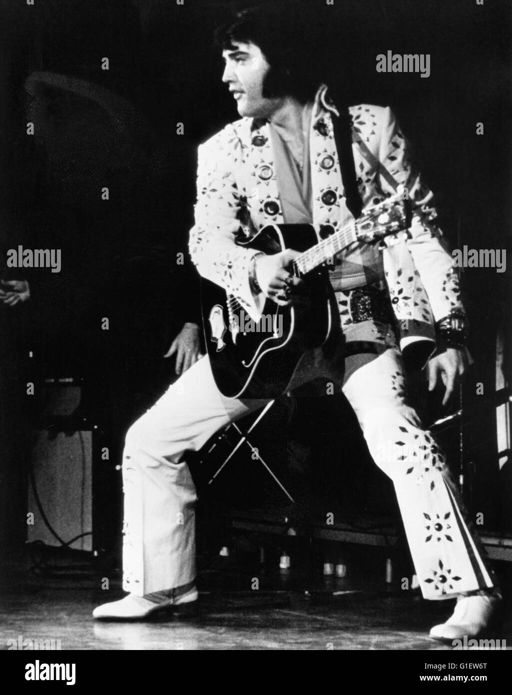 Elvis On Tour, Dokumentation, USA 1972, Sänger Elvis Presley en concert Banque D'Images