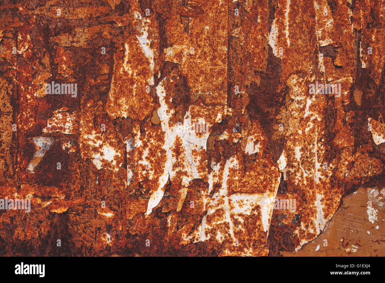 Plaque en métal corrodé, résumé la texture de surface métallique oxidating Banque D'Images