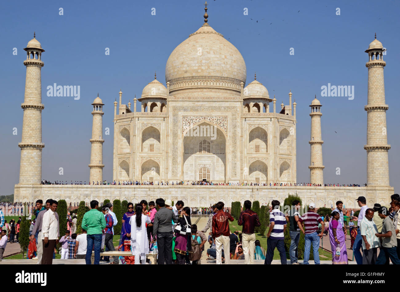 Taj Mahal, Agra, Uttar Pradesh, Inde Banque D'Images