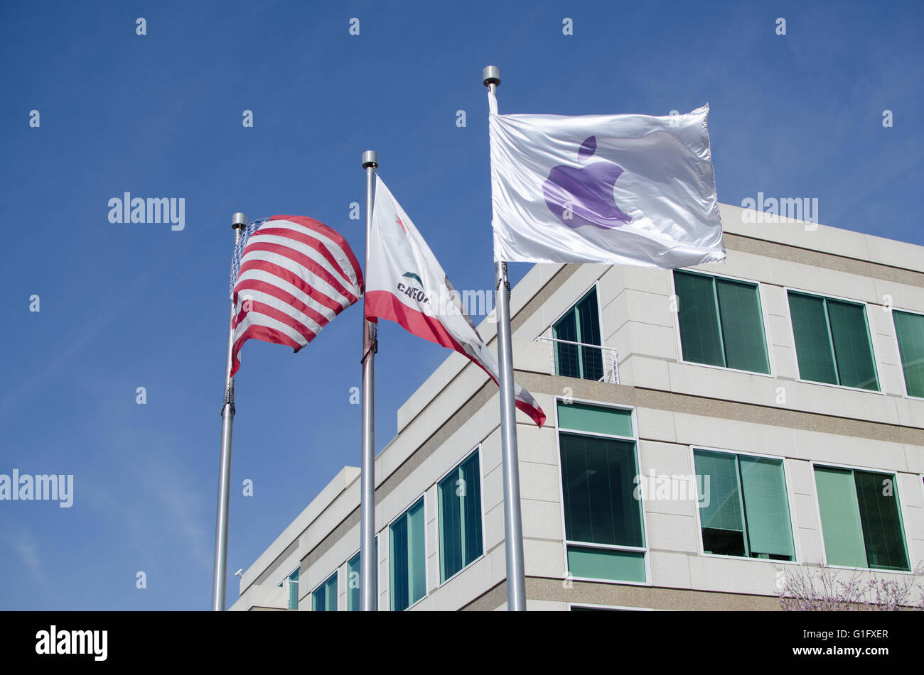 Siège apple dans la Silicon valley Banque D'Images