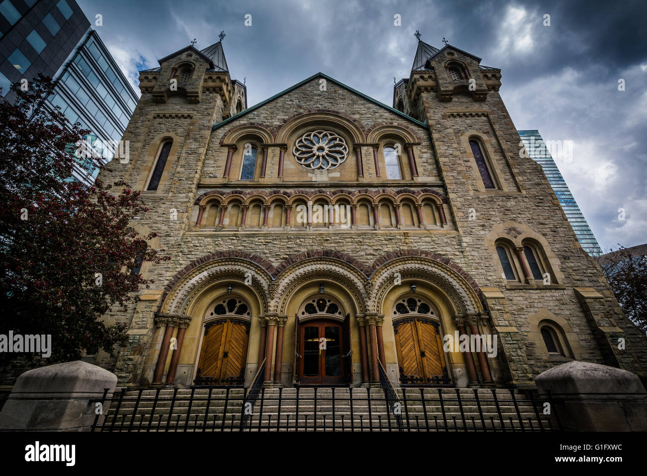 L'église presbytérienne Saint Andrew's, au centre-ville de Toronto, Ontario. Banque D'Images