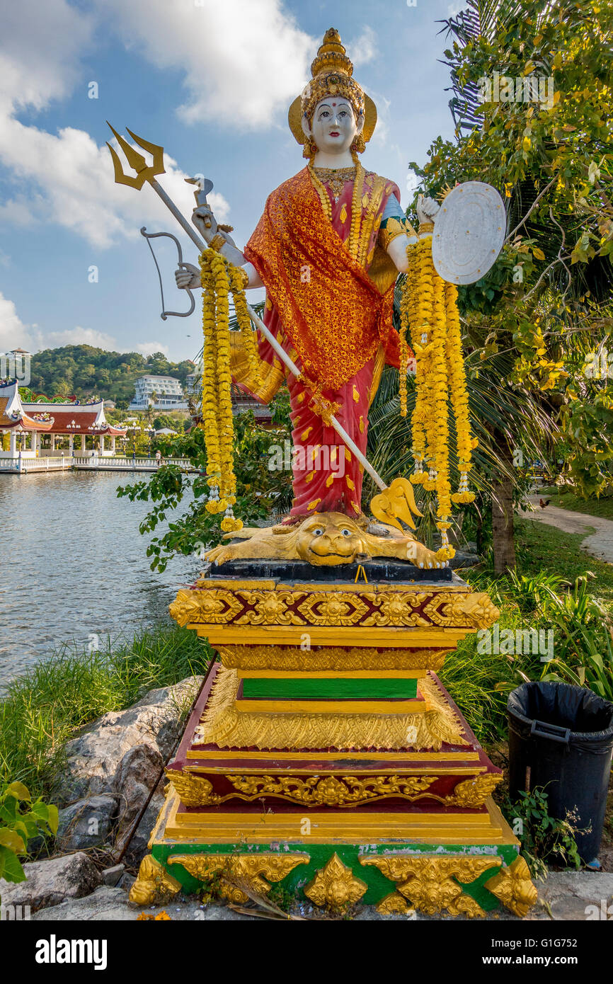 Temple Wat Plai Laem dans Ban Bo Phut, Ko Samui, Thaïlande, Asie Banque D'Images