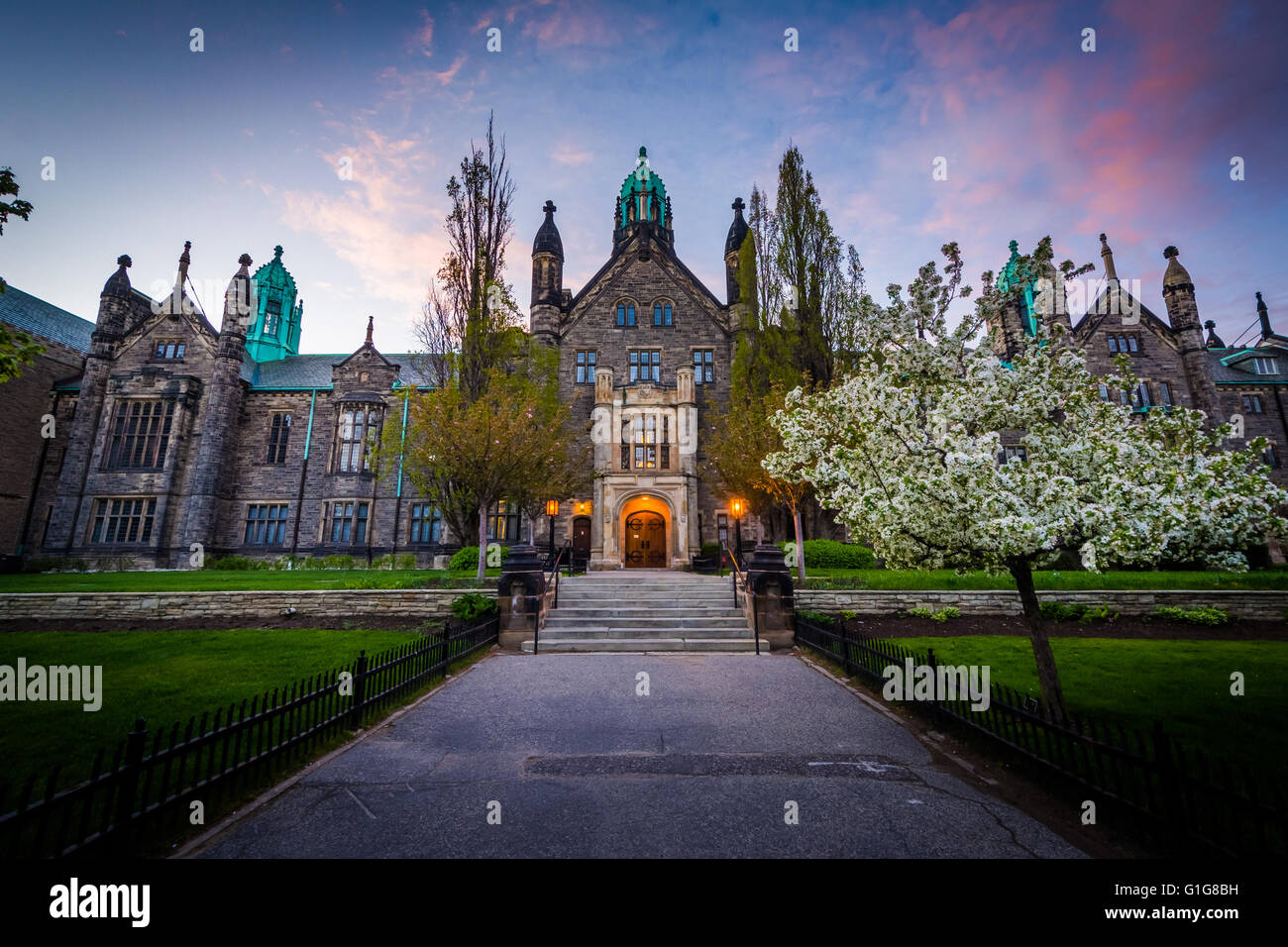 Le Trinity College à l'Université de Toronto, à Toronto, en Ontario. Banque D'Images