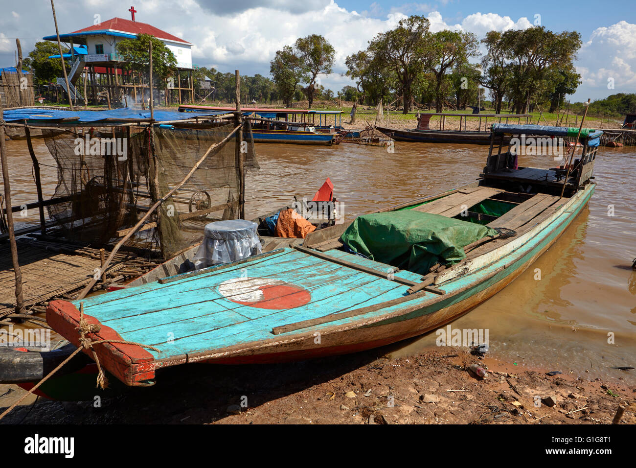 Village flottant de KOMPONG PHLUK, Siem Reap, Cambodge Banque D'Images