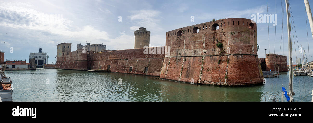 Fortezza Vecchia à Livourne, Toscane Italie Banque D'Images