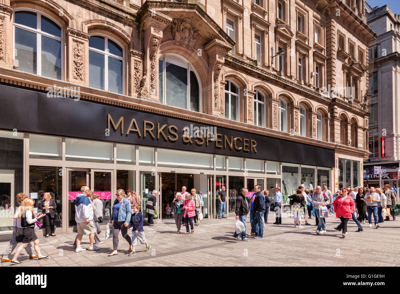 Marks and Spencer, Church Street, Liverpool, England, UK Banque D'Images