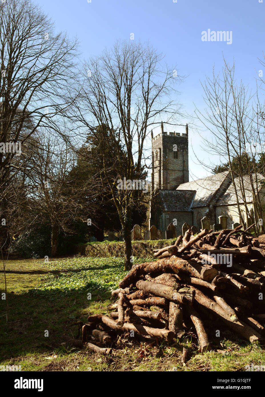 Arlington Court North Devon Accueil famille Chichester National Trust House et Jardins St James Church Banque D'Images