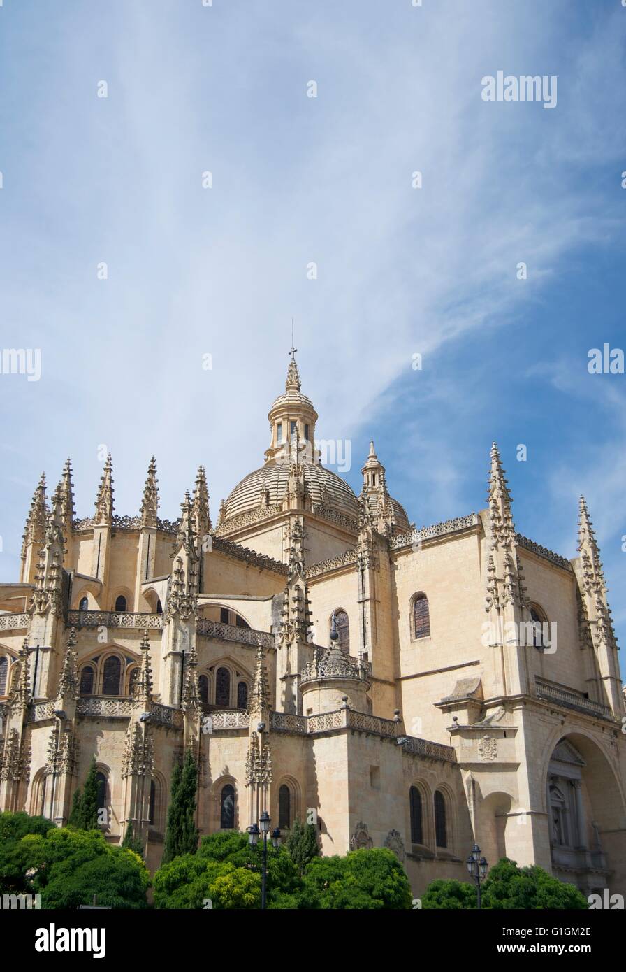 Cathédrale de Ségovie Banque D'Images