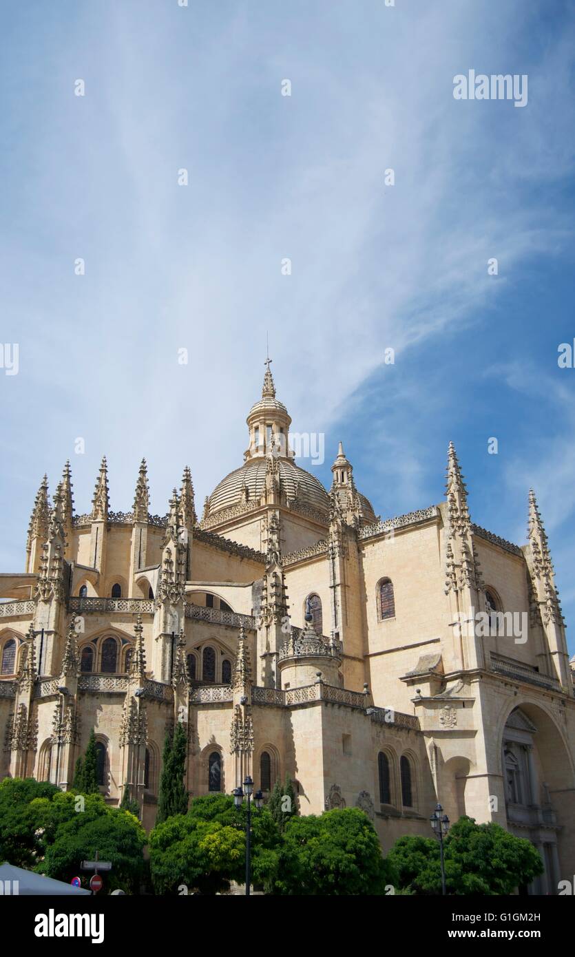 Cathédrale de Ségovie Banque D'Images