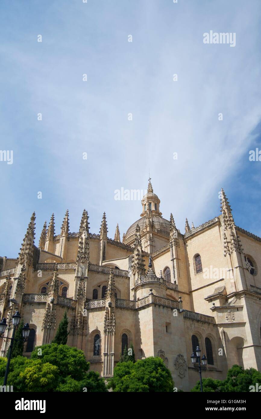 Cathédrale de Ségovie Banque D'Images