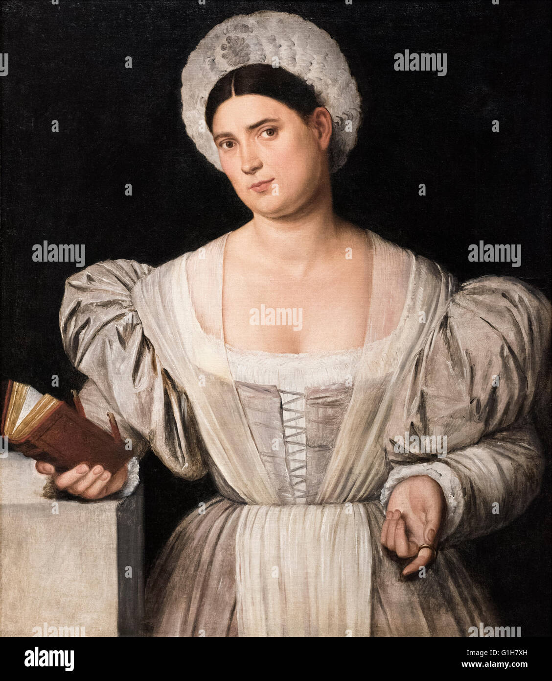 Bernardo Licinio (1489-1560), Portrait de femme, ca.1525-30. Banque D'Images