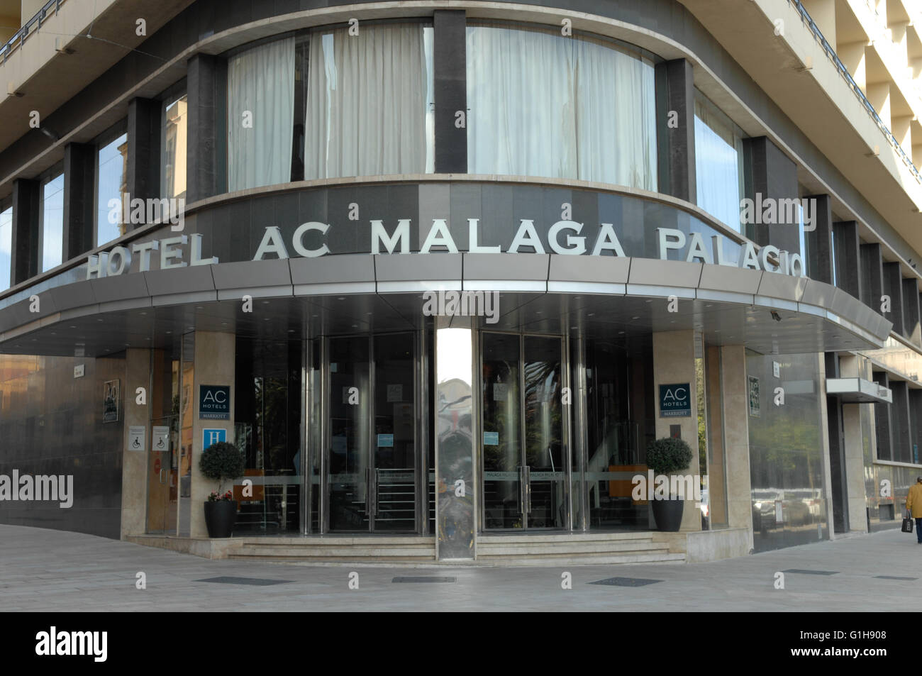 AC Hotel Málaga Palacio by Marriott 5 étoiles dans le centre de Malaga Espagne Banque D'Images