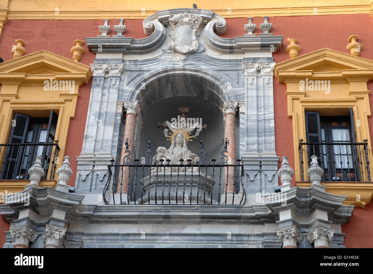 Résidence de l'évêque de Malaga, Espagne Banque D'Images