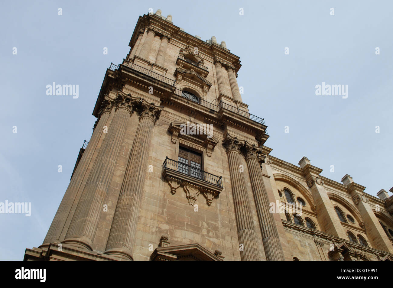 La cathédrale de Malaga Espagne Banque D'Images