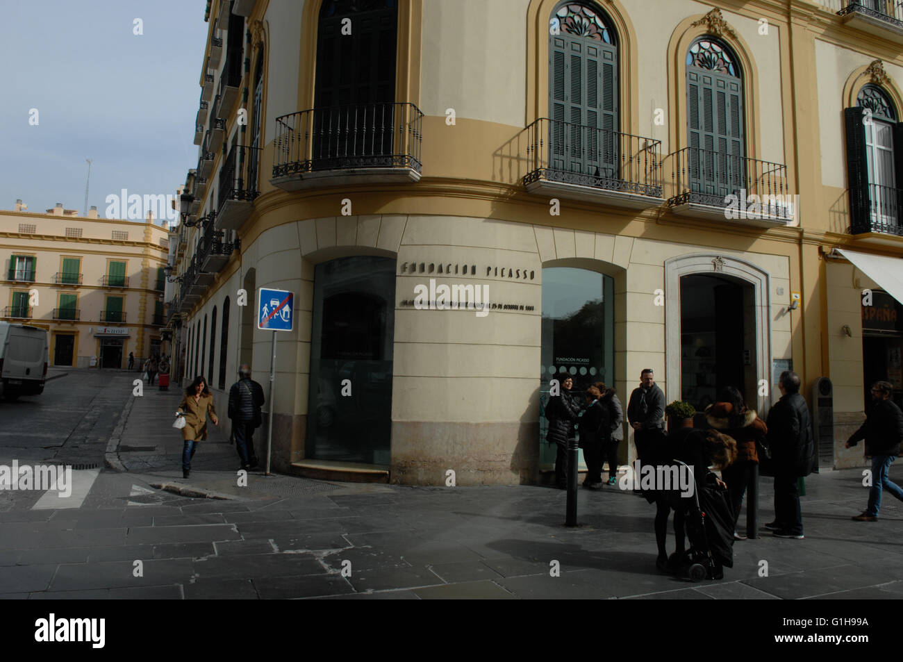 La vieille Picasso Malaga Espagne Banque D'Images