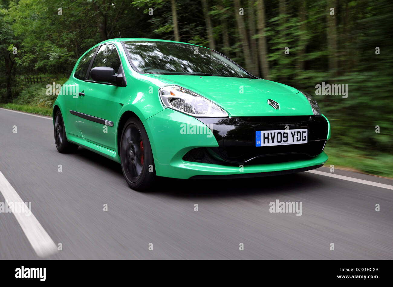 2009 Renault Clio Cup 200 Voiture de sport hatch chaud Banque D'Images