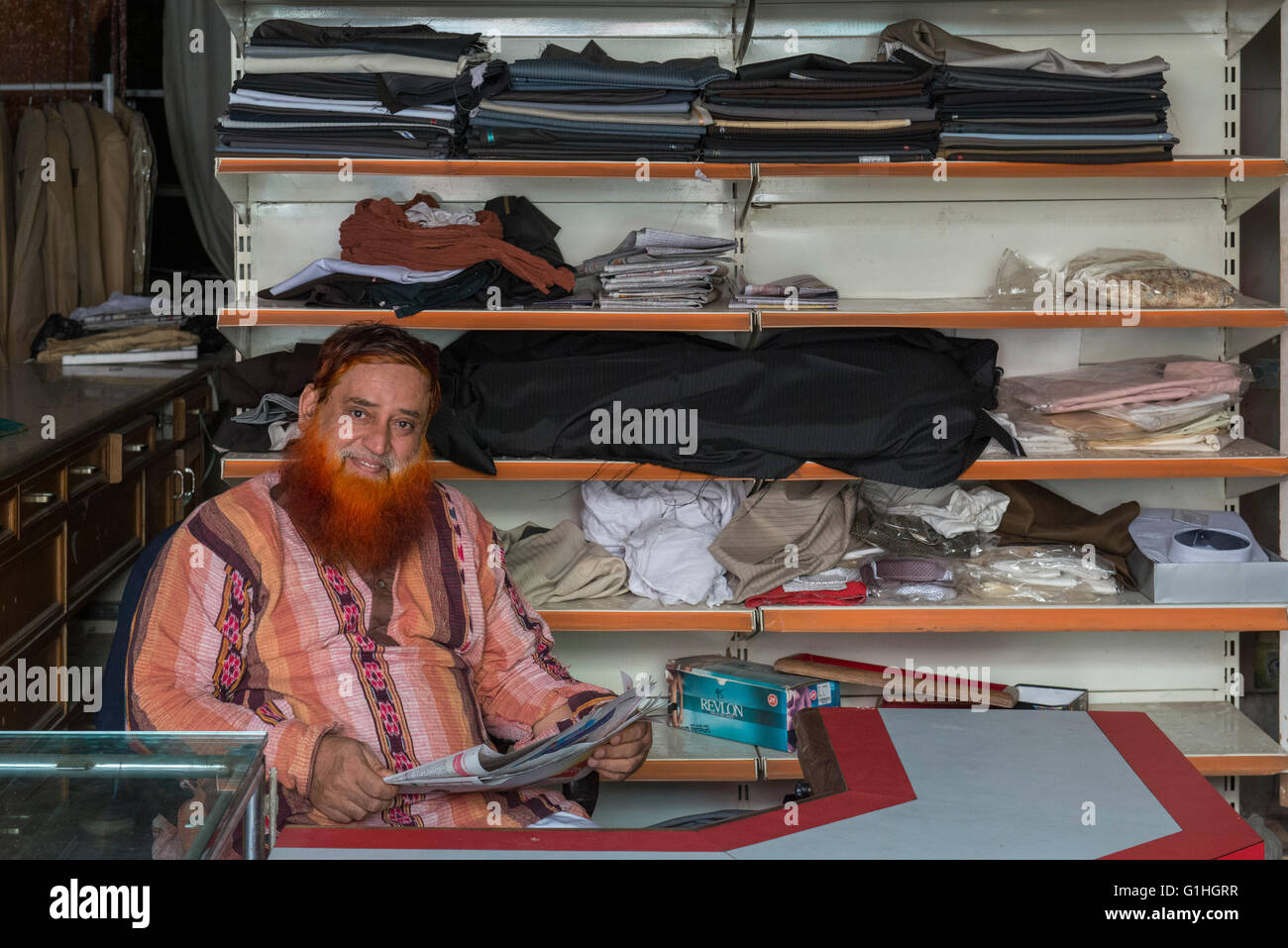 Adapter au henné Beard, Hyderbad Banque D'Images