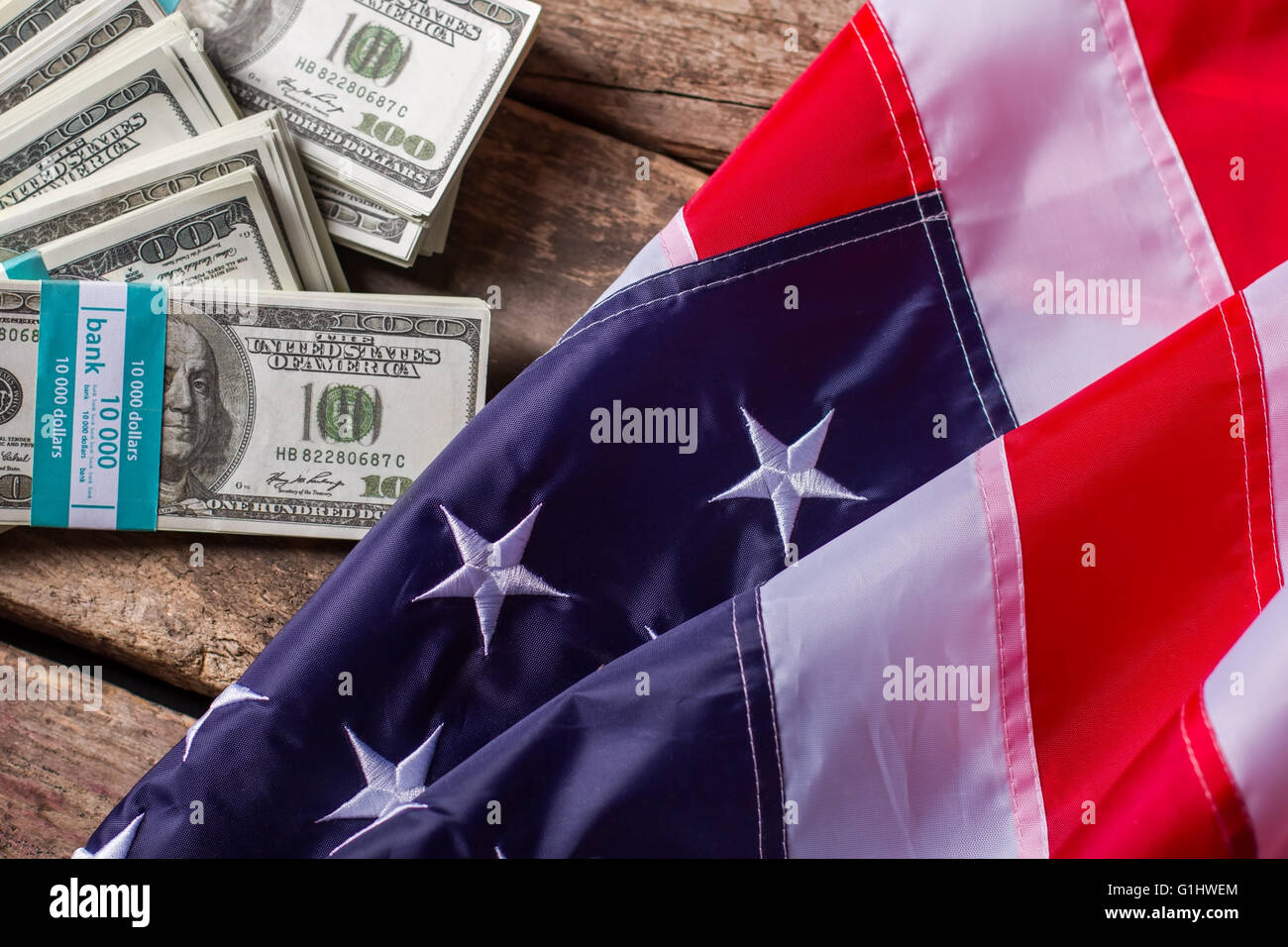 Banknote bundle us dollar Banque de photographies et d’images à haute ...
