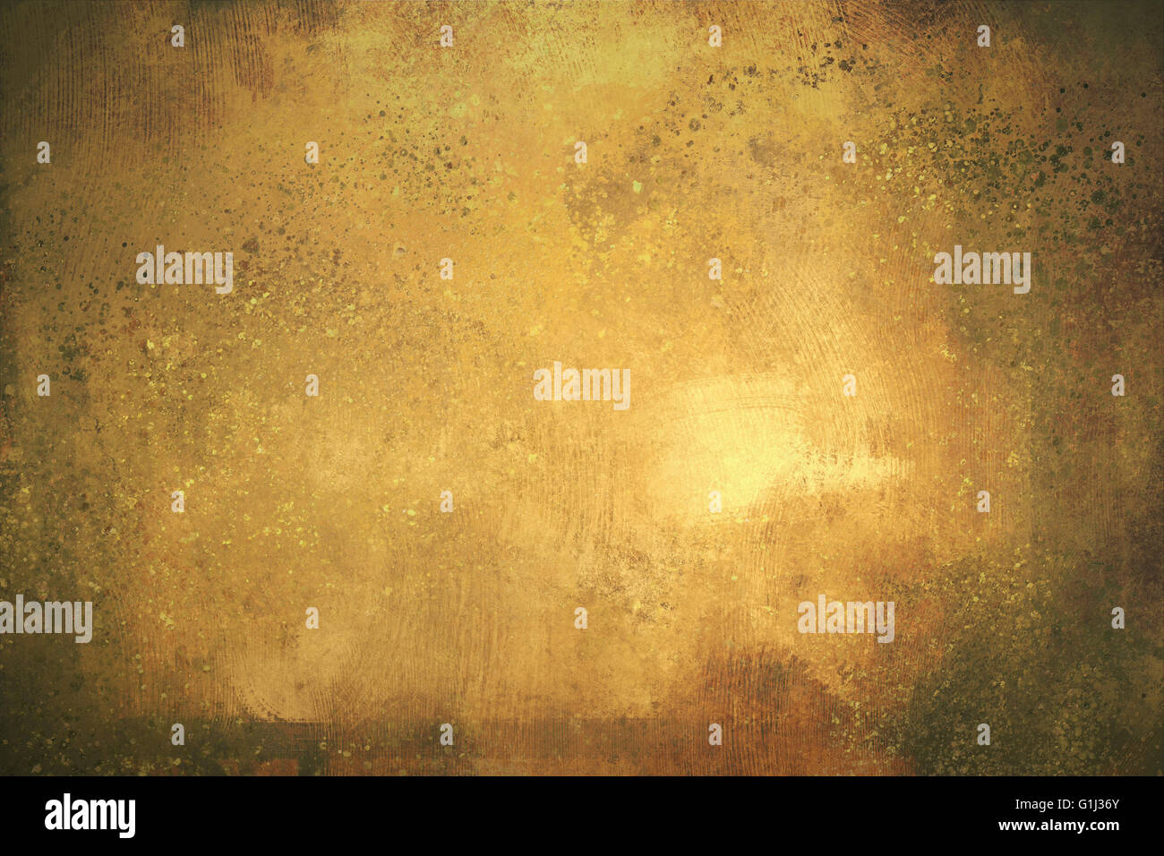 Peinture numérique d'or texture background sur la base de peinture Banque D'Images
