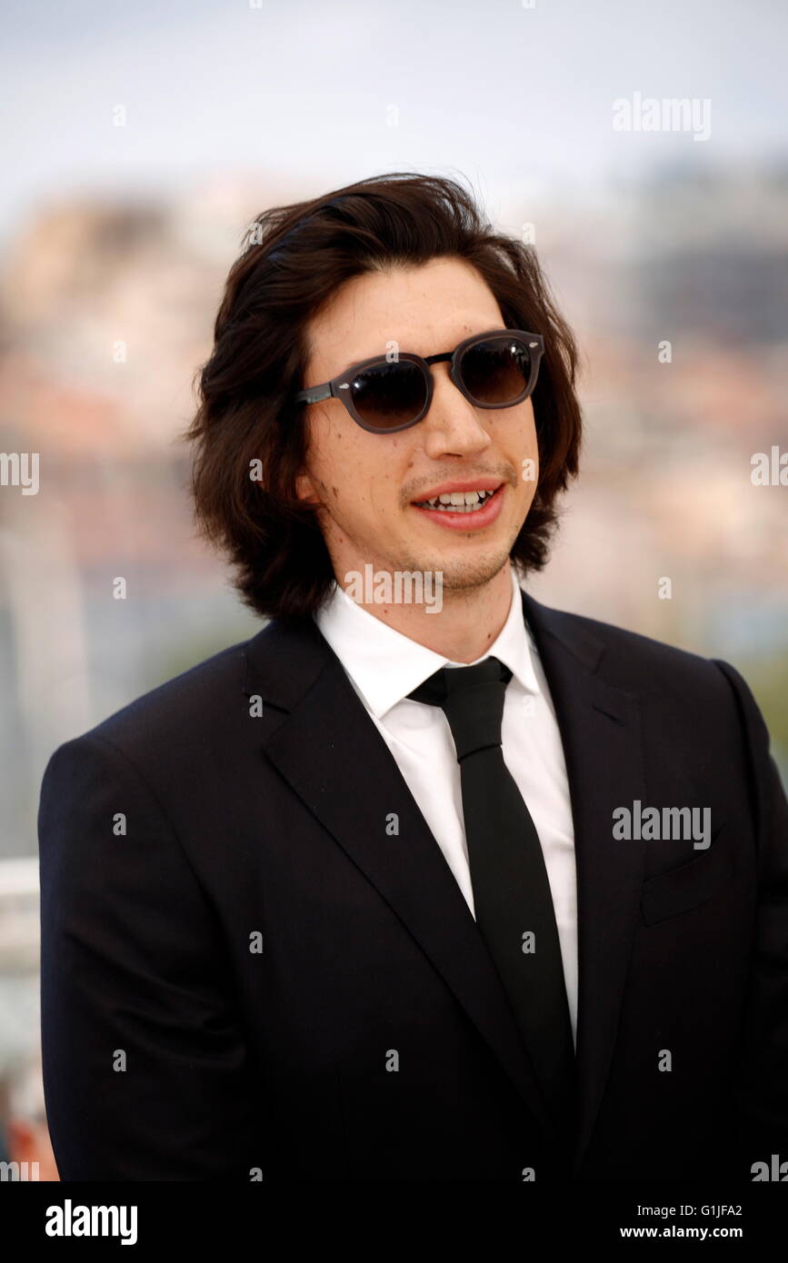 Cannes, France. 16 mai, 2016. Adam Driver acteur assiste à la photocall de "Paterson" lors de la 69 e Assemblée annuelle du Festival du Film de Cannes au Palais des Festivals de Cannes, France, le 16 mai 2016. Dpa : Crédit photo alliance/Alamy Live News Banque D'Images