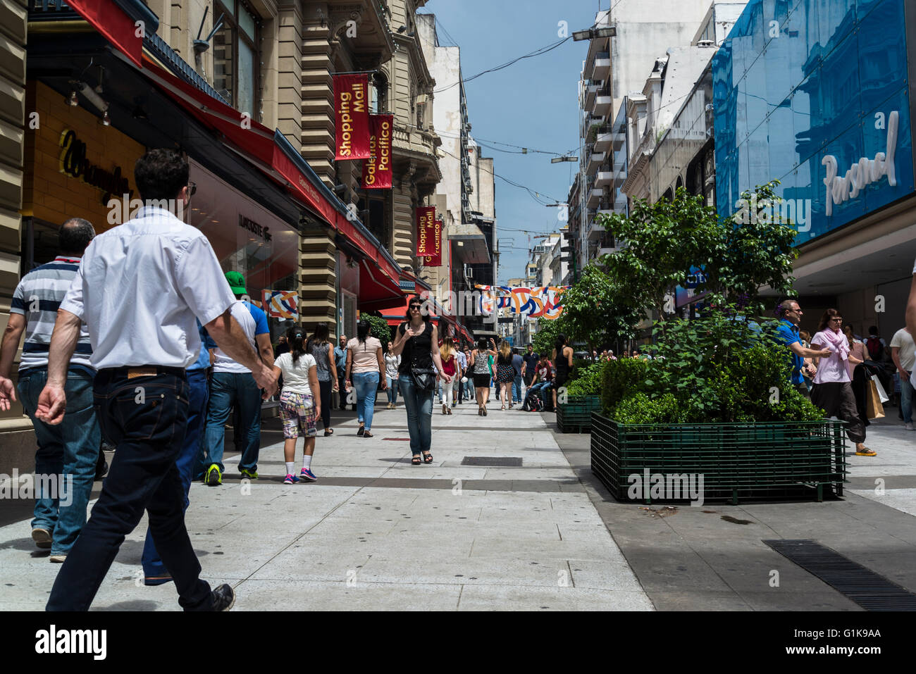 La rue Florida, Buenos Aires, Argentine Banque D'Images