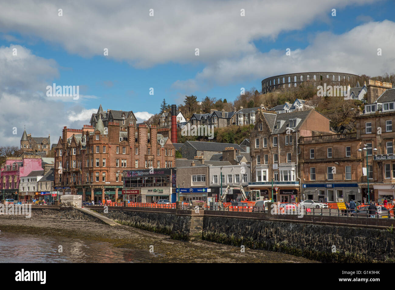 La Ville et la baie d'Oban en Écosse Royaume-Uni Banque D'Images