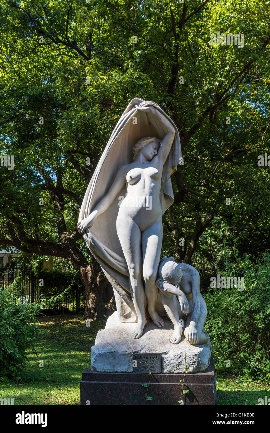 Jardin de sculpture, jardin botanique, Palermo, Buenos Aires, Argentine Banque D'Images