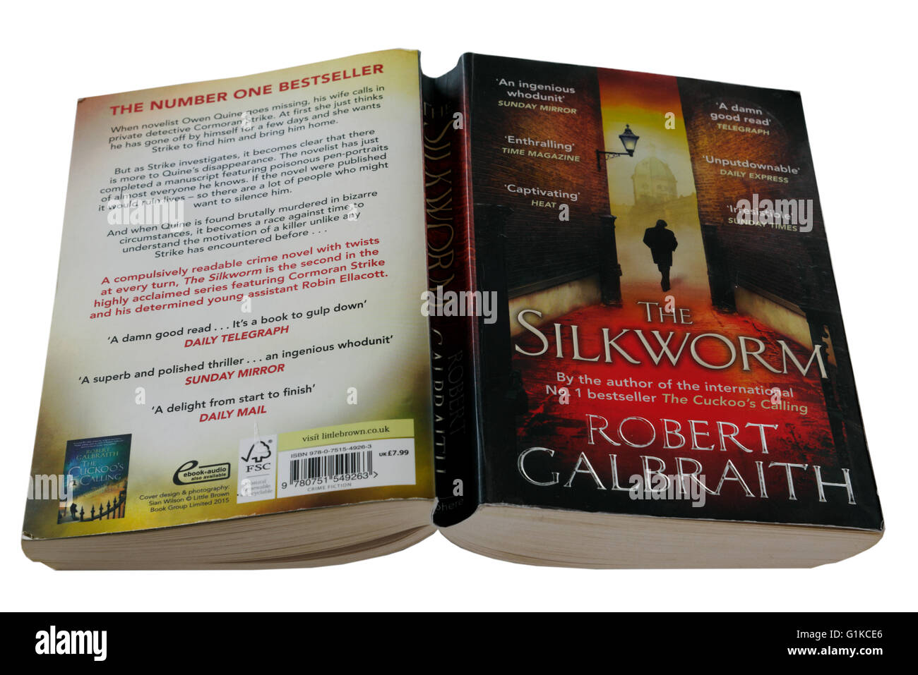 Le Silkworm par Robert Galbraith (un pseudonyme de JK Rowling) Banque D'Images