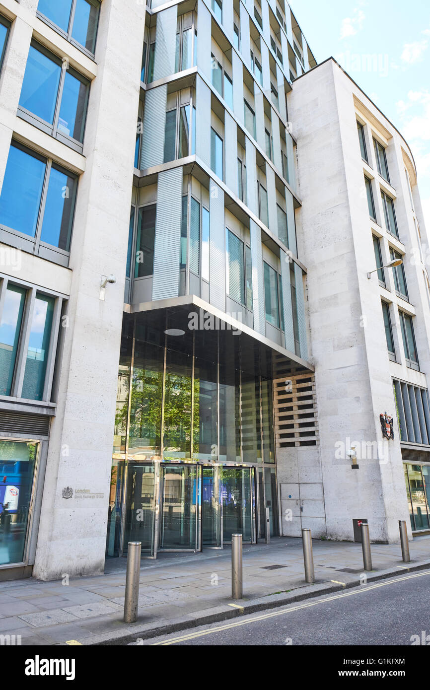 Le London Stock Exchange Group Building Newgate Street London UK Banque D'Images