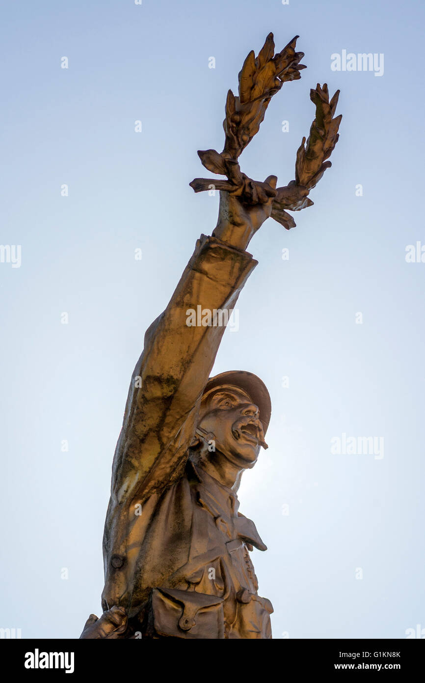 De guerre Memorial Saint-Maurice-les-Chateauneuf. Brionnais région. Saône et Loire. France Banque D'Images