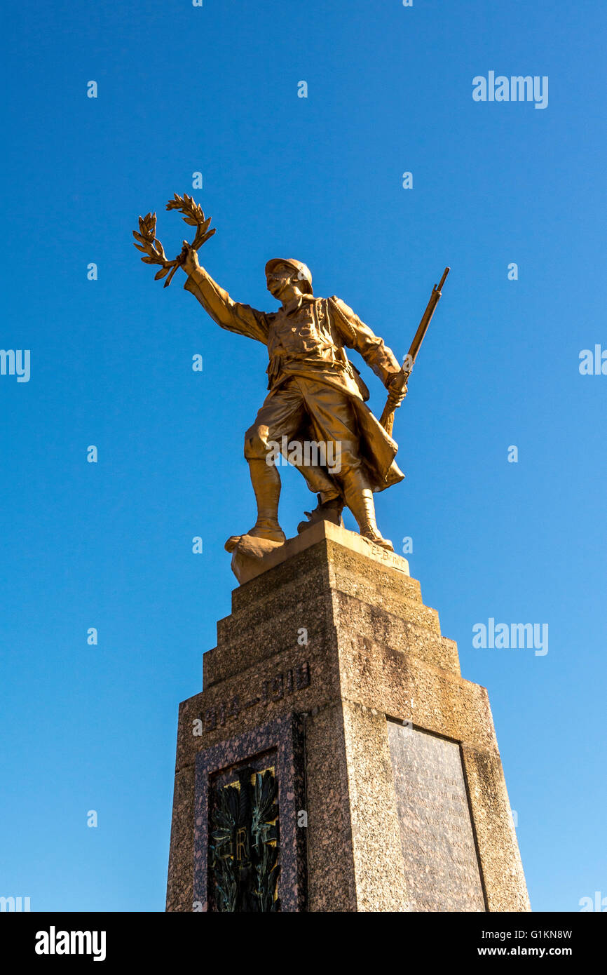 De guerre Memorial Saint-Maurice-les-Chateauneuf. Brionnais région. Saône et Loire. France Banque D'Images