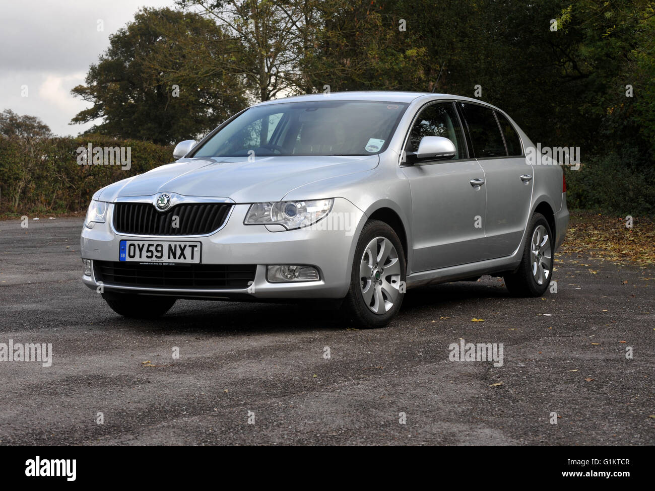 2009 Skoda Superb berline tricorps STI Banque D'Images