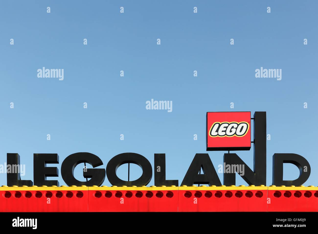 Le parc Legoland à Billund Banque D'Images