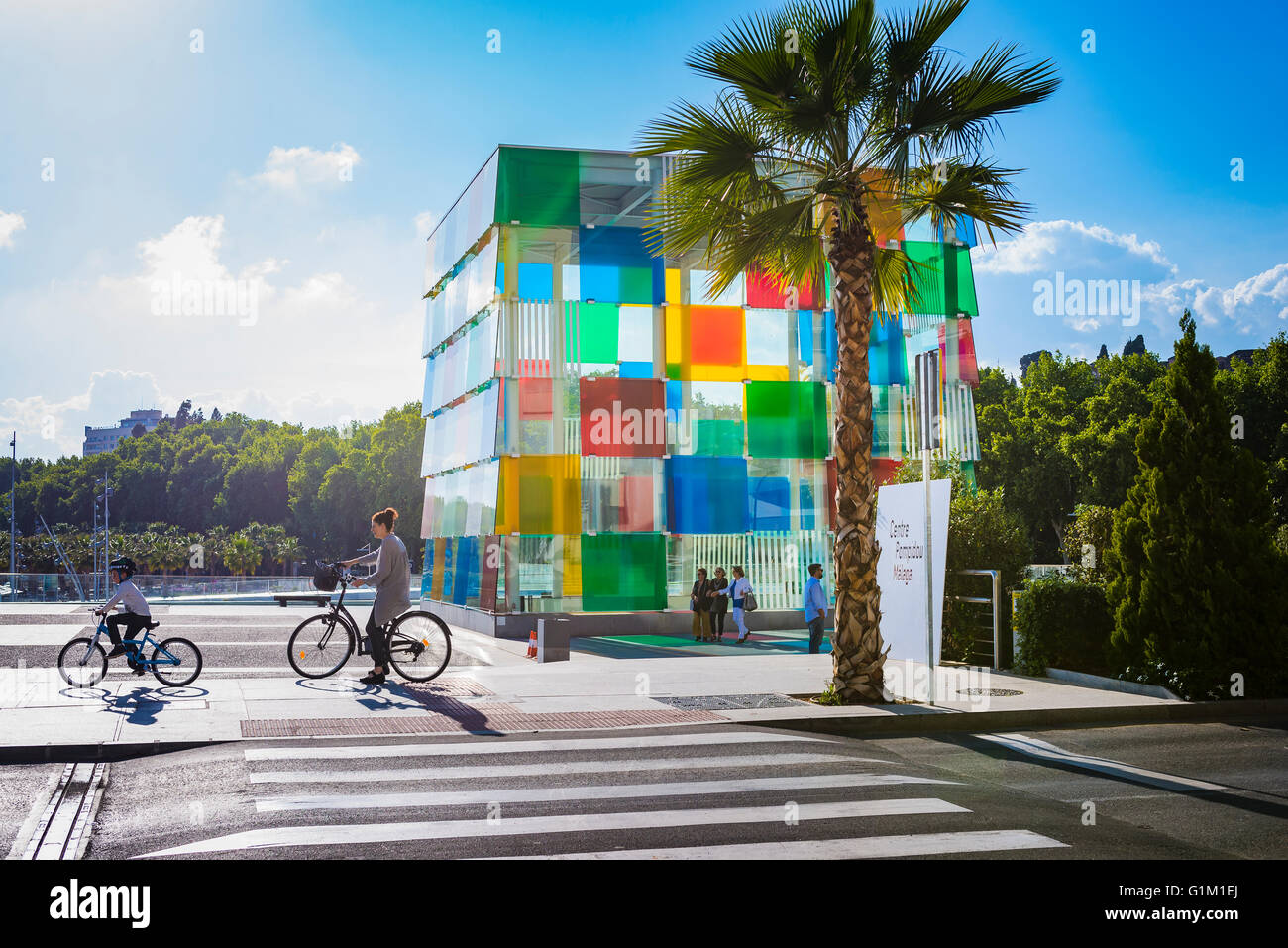 Le Centre Pompidou Málaga est une succursale du Centre national d'art et de culture Georges Pompidou de France Banque D'Images