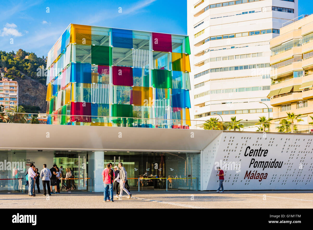 Le Centre Pompidou Málaga est une succursale du Centre national d'art et de culture Georges Pompidou de France Banque D'Images