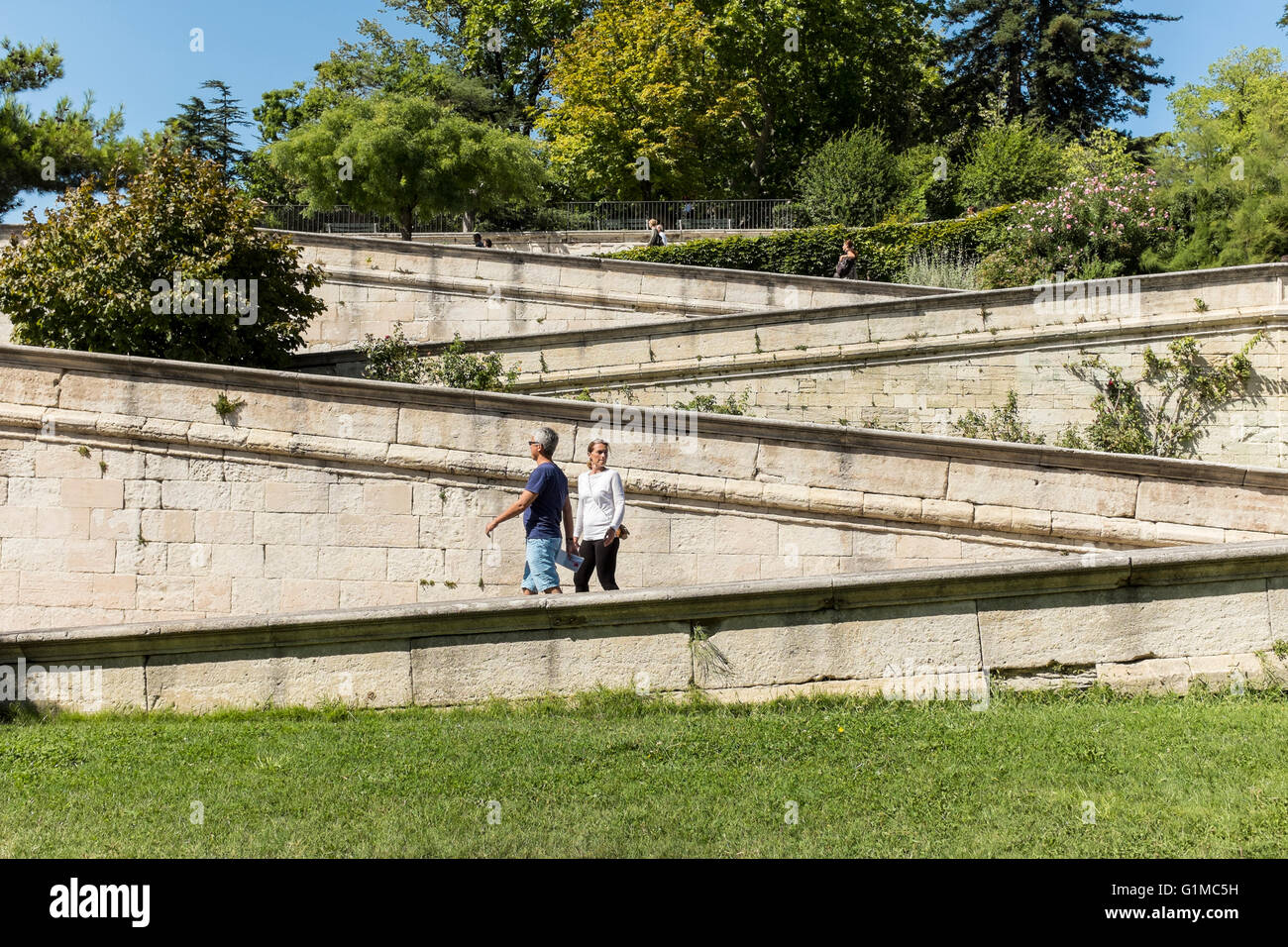 Le Jardin des Doms, Avignon, Vaucluse, Provence-Alpes-Côte d'Azur, France Banque D'Images