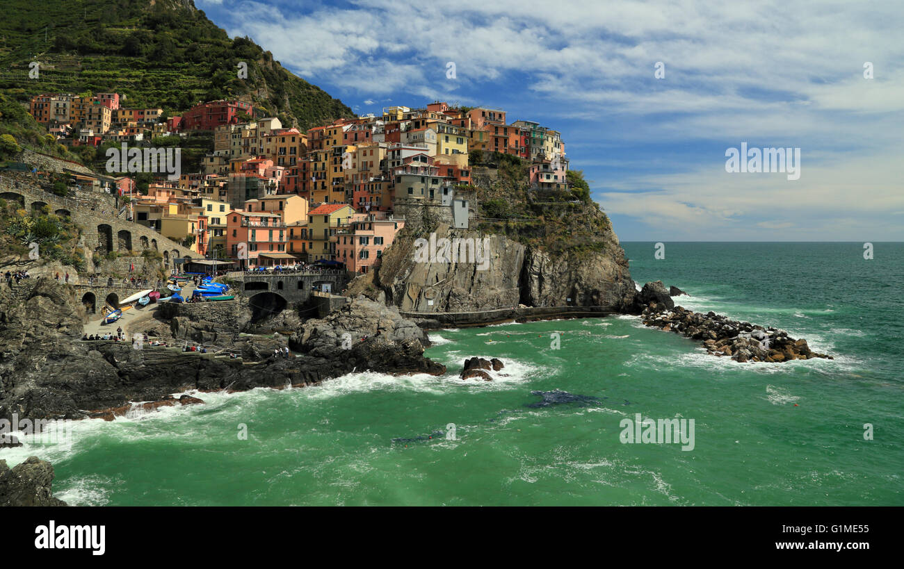 Manarola, Cinque Terre, ligurie, italie Banque D'Images