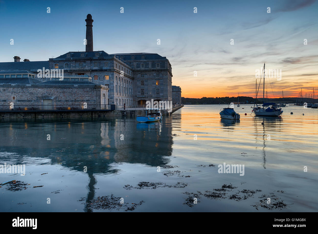 Le Royal William dock yard à Plymouth sur la côte du Devon Banque D'Images