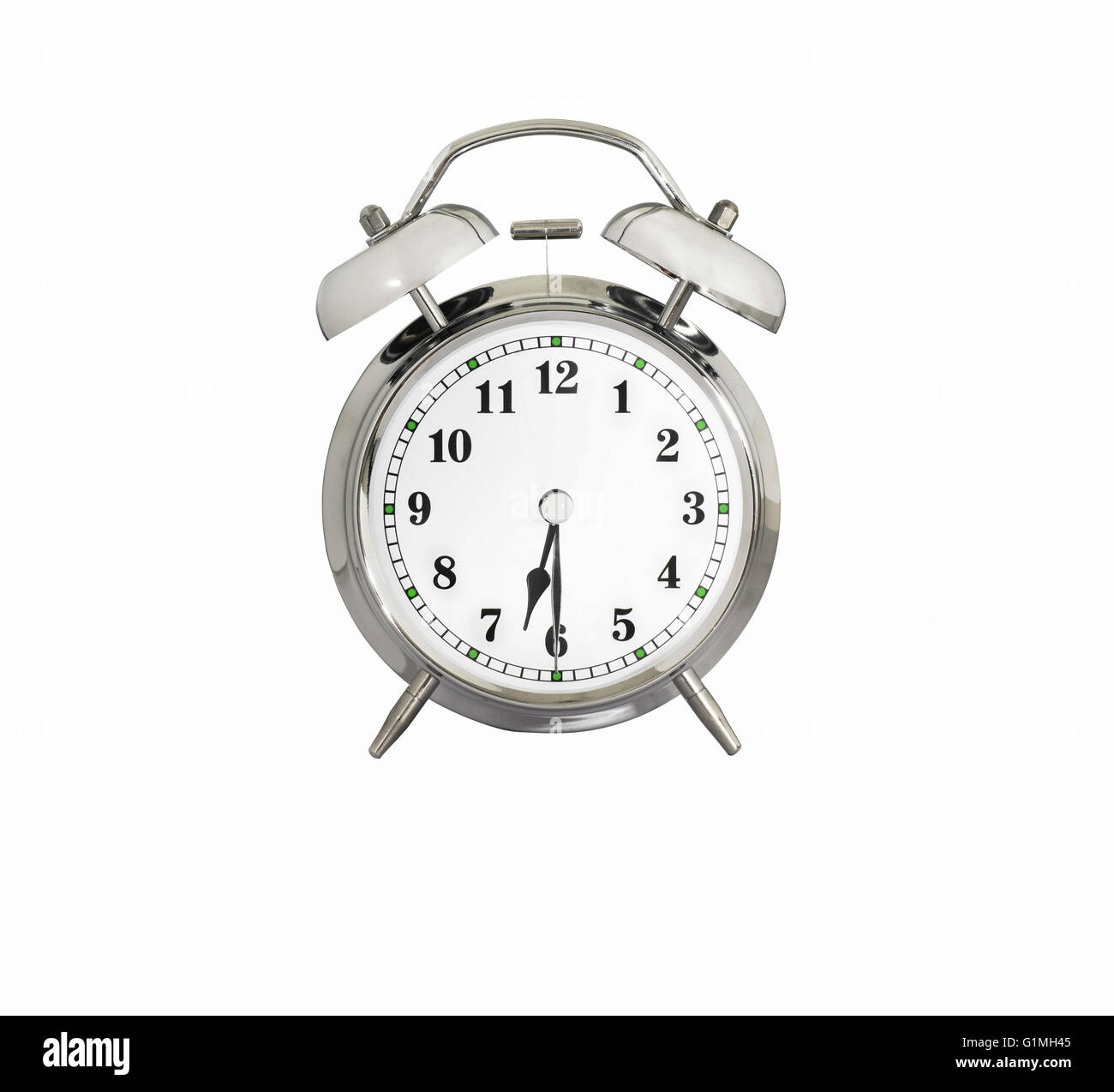 Réveil traditionnel montrant 6:30 Photo Stock - Alamy