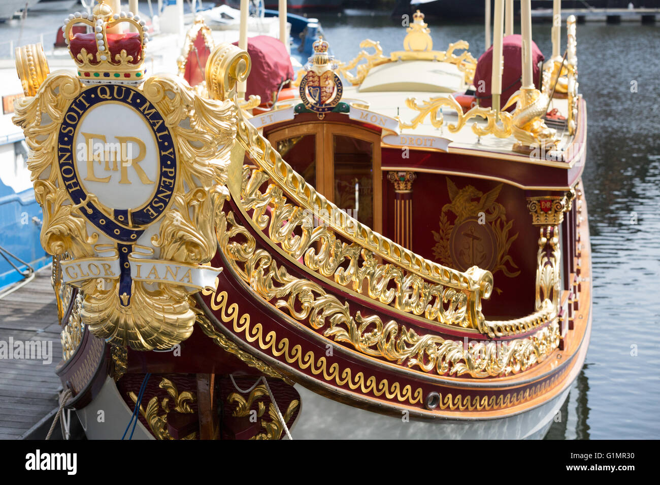 La Gloriana amarré à St Katharine Docks Banque D'Images