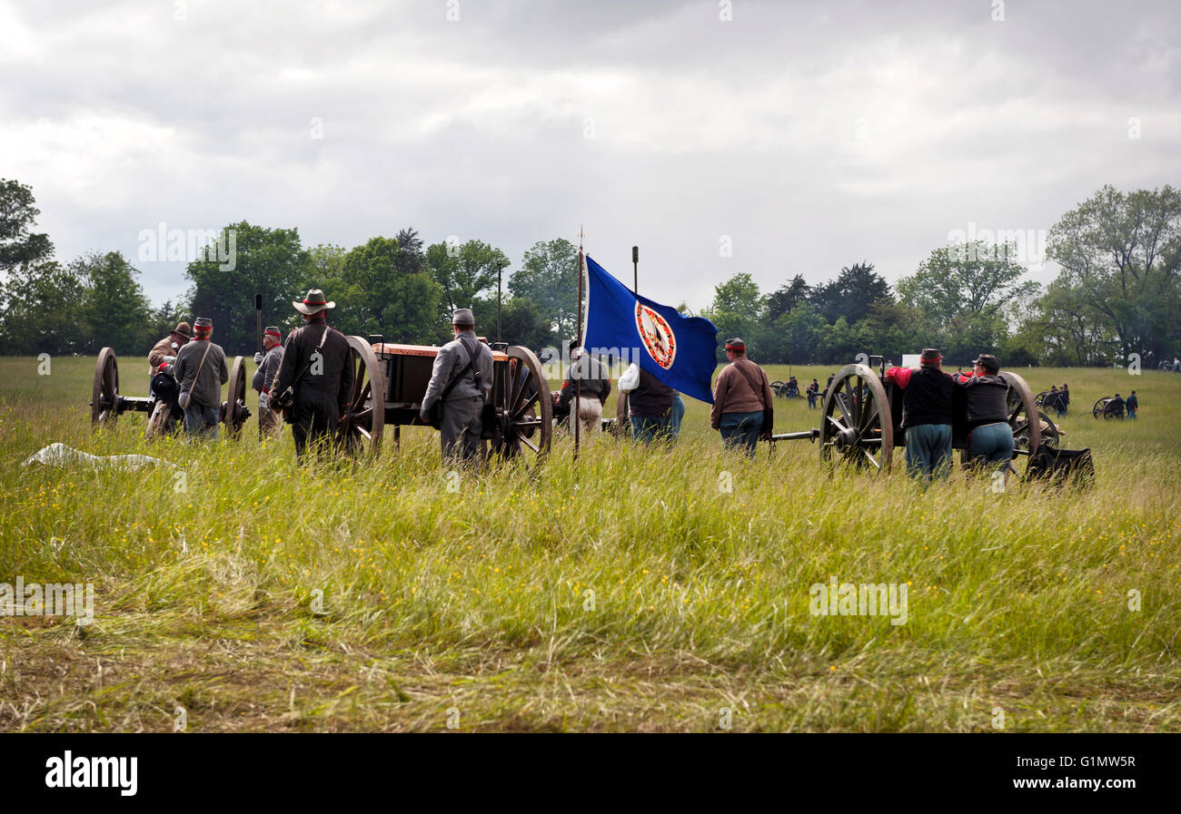 Nouveau Marché Virginie, guerre civile Reenactment Banque D'Images