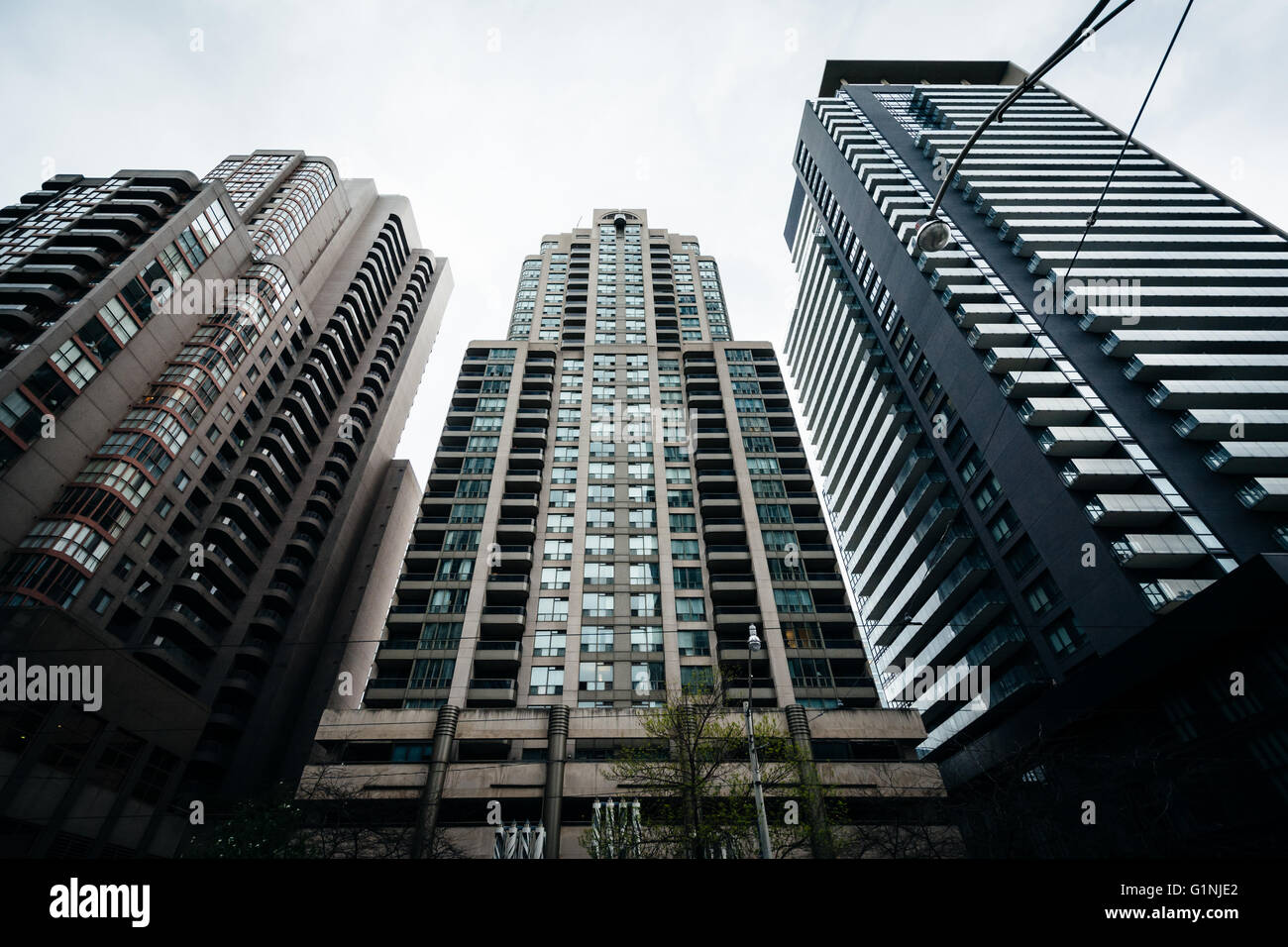 Les bâtiments modernes dans le centre-ville de Toronto, Ontario. Banque D'Images