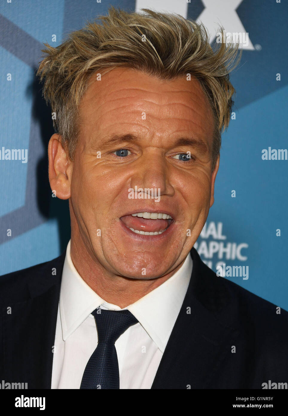 New York, USA. 16 mai, 2016. Chef Gordon Ramsay assiste à 2016 Upfront Fox Wollman Rink Présentation faite à dans Central Park. Credit : Nancy/Kaszerman ZUMA Wire/Alamy Live News Banque D'Images